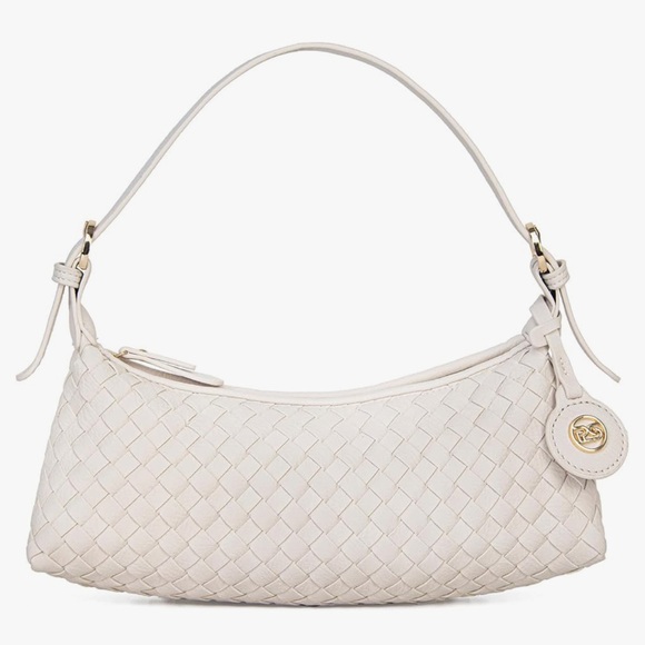 Cream/white woven purse - Picture 1 of 5